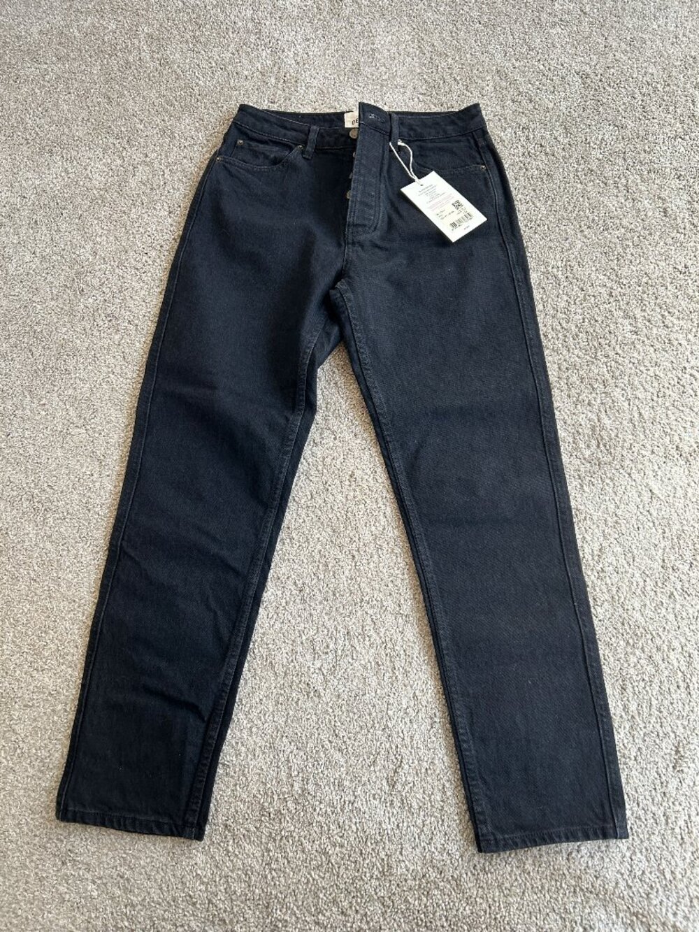 NWT Sézane Brut Sexy Black Denim